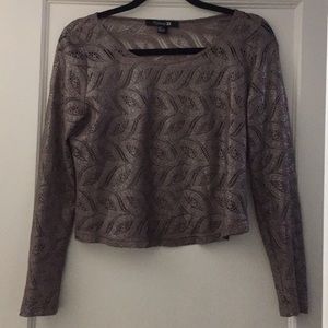 Sz. Small F21 Gold See Through Top